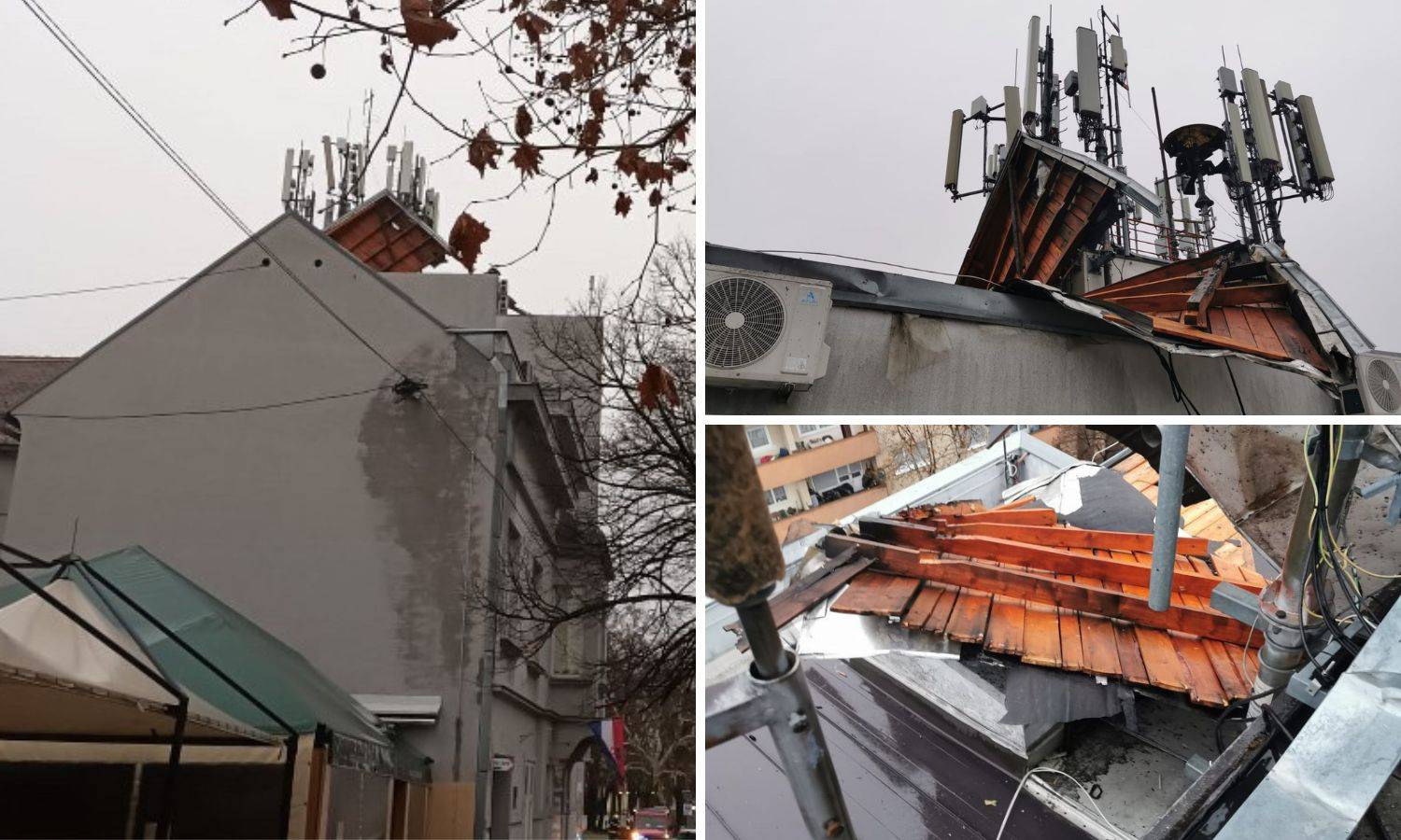 Drama u Novoj Gradiški: Vjetar odnio krov s gradske vijećnice!