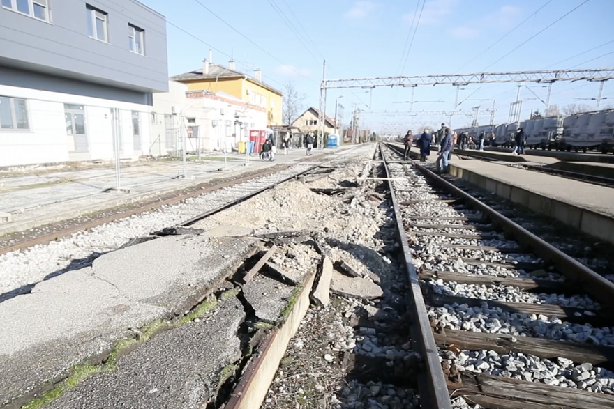 Mjesto nesreće u Dugom Selu gdje je vlak iskočio iz tračnica