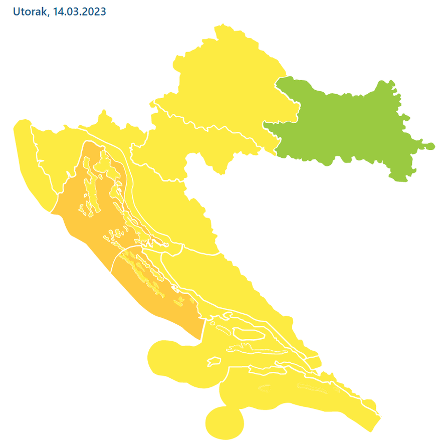 Velika promjena vremena je na vidiku u cijeloj Hrvatskoj:  Kiša, pljuskovi, grmljavina, jugo..
