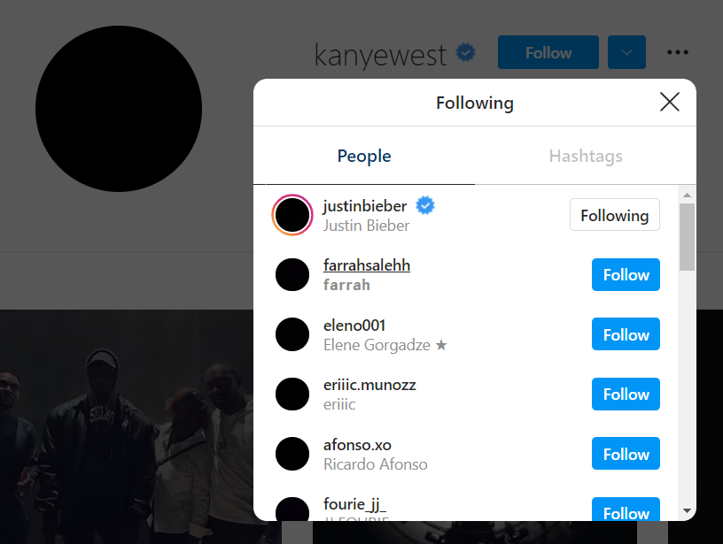 Kanye odlučio na Instagramu zapratiti svakoga tko ima crnu profilnu, Kim nije među njima