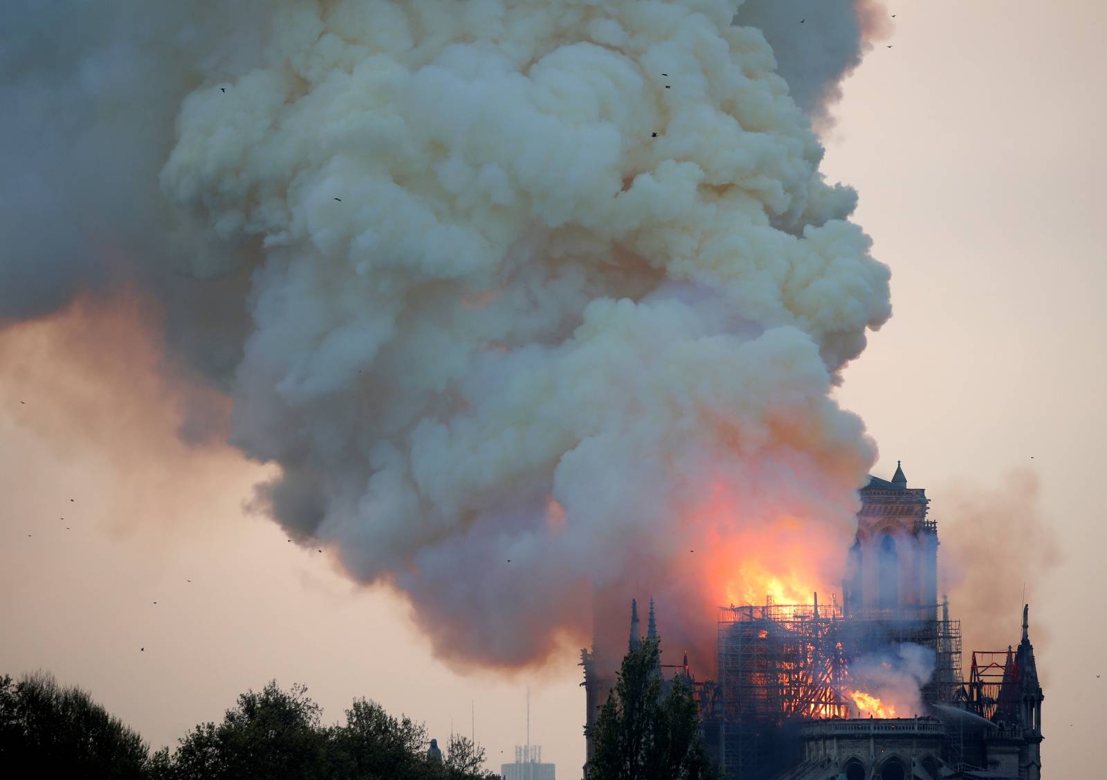 Fire at NotreÂ DameÂ Cathedral in Paris