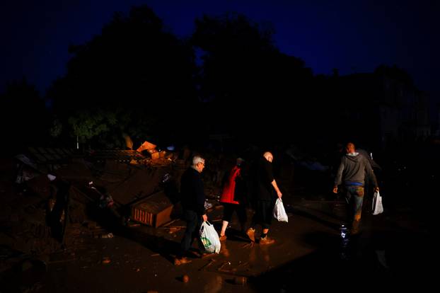Aftermath of floods in Utiel