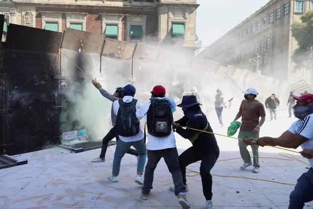 Protest against insecurity and corruption in country, in Mexico City