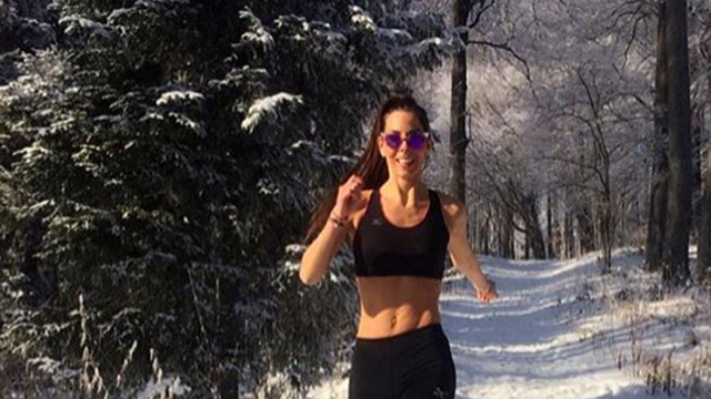 Jača i od zime: Evo u kakvom izdanju Olja Vori trči po snijegu