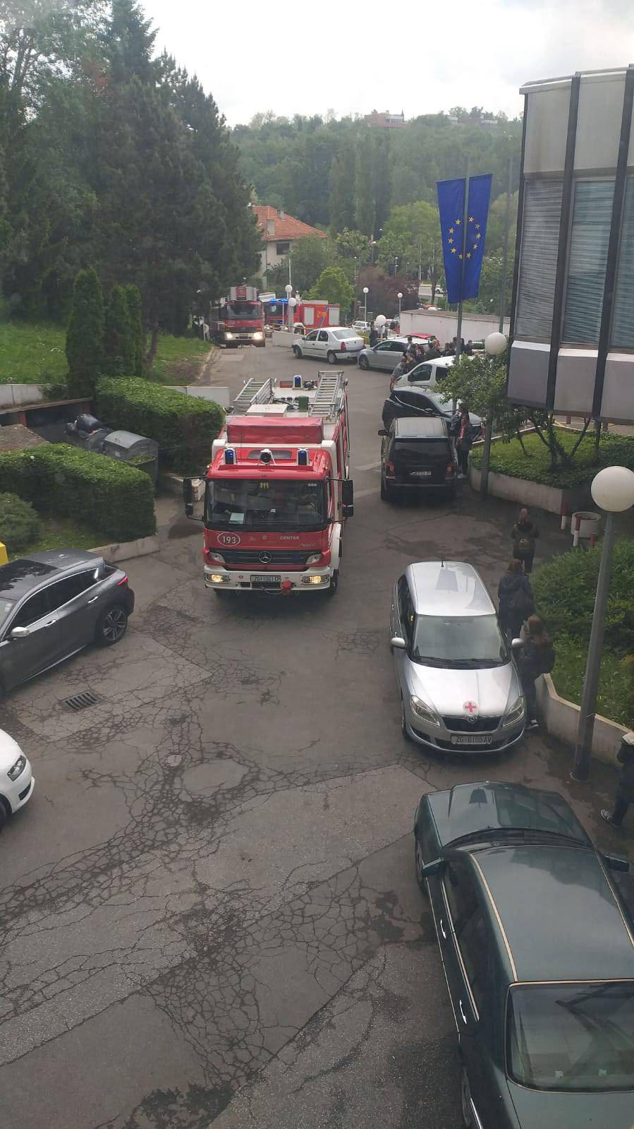 Gorjelo veleučilište na Ksaveru: Požar ugasili u nekoliko minuta