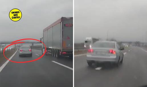 VIDEO Pogledajte divljaka na ZG obilaznici! Namjerno koči, ne da da ga prestignu. Nevjerojatno!
