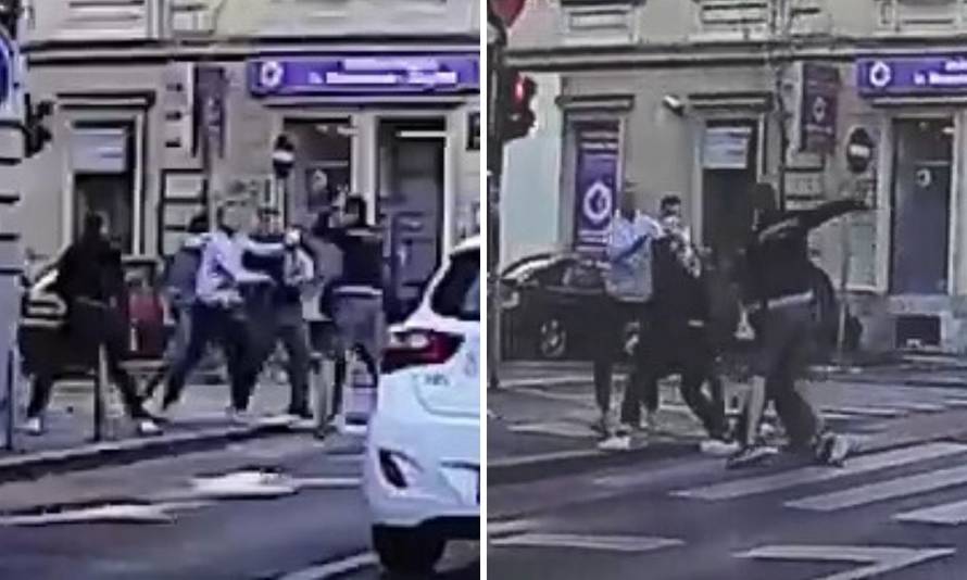 Snimka iz Zagreba: Žestoko su se mlatili, a auti su prolazili...