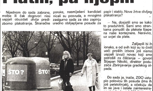 Divlje plakatiranje? Ni&scaron;ta od toga, cijene su bile po dogovoru