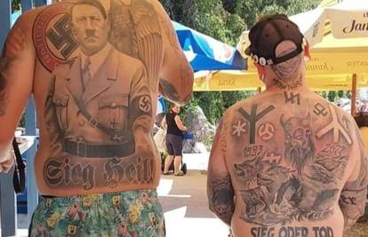 Muškarci potpuno prekriveni nacističkim tetovažama ušetali u bar  u Rijeci, zvali im policiju