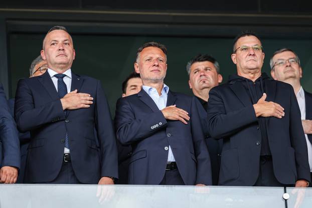 Rijeka: Svečana loža tijekom finalne utakmice SuperSport Hrvatskog nogometnog kupa