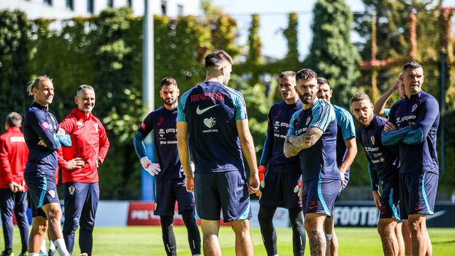 Zagreb: Trening hrvatske nogometne reprezentacije