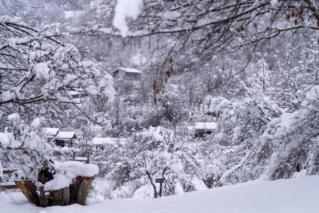 Zimska idila u selu Kuterevu 