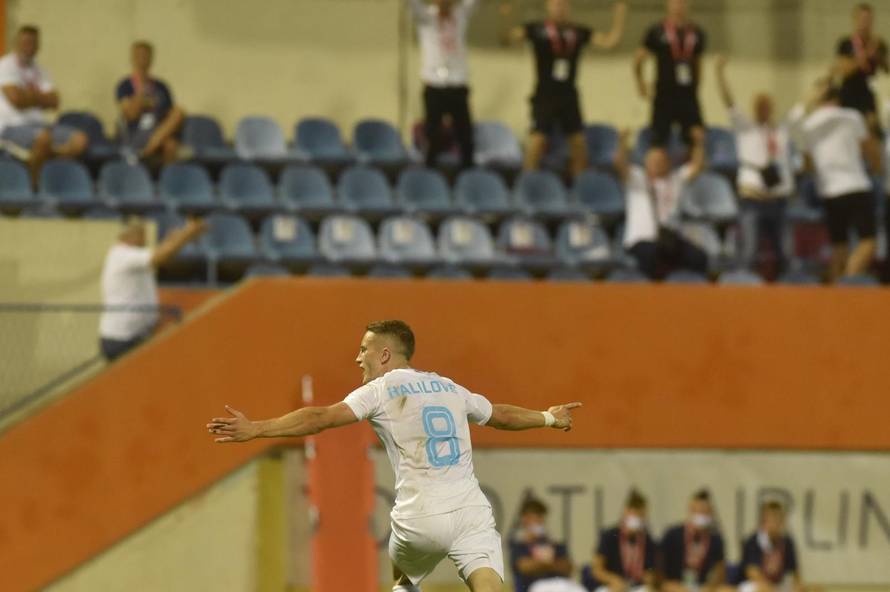 Šibenik: Slavlje Rijeke nakon gola Lokomotivi u finalu Hrvatskog nogometnog kupa