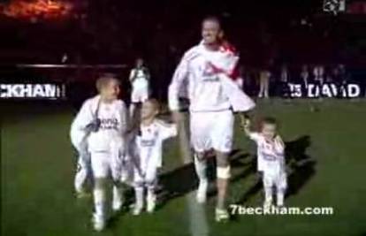 Beckham se sa sinovima oprostio od Real Madrida