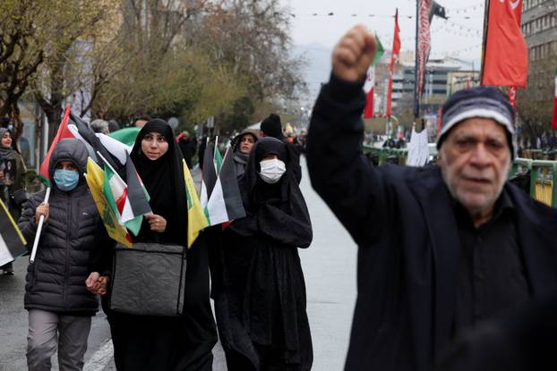Protest marking the annual al-Quds Day (Jerusalem Day) on the last Friday of the holy month of Ramadan in Tehran