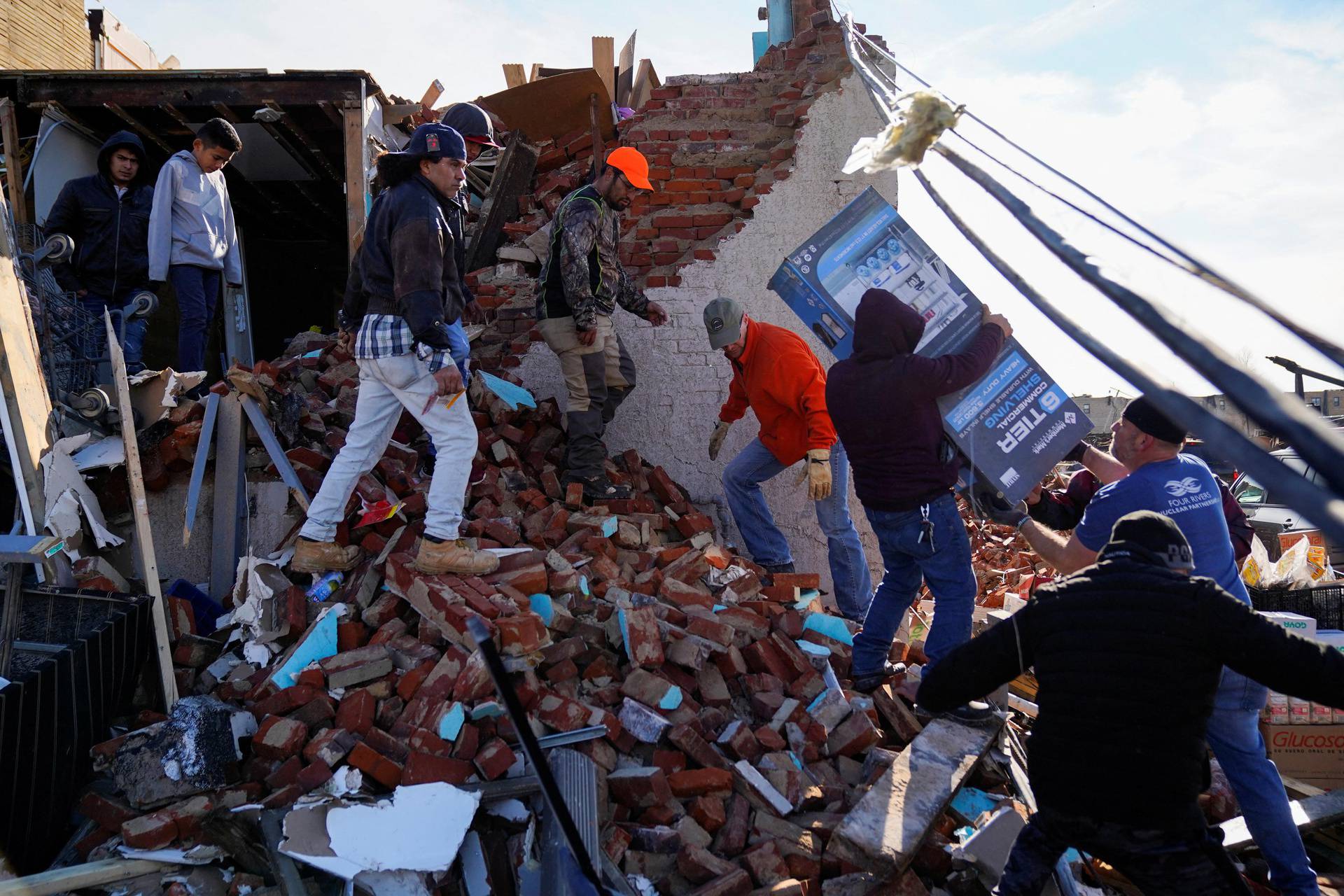 Devastating outbreak of tornadoes ripped through several U.S. states