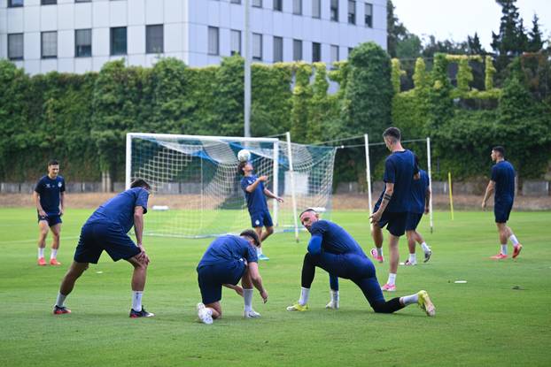 Zagreb: Trening nogometaša Dinama uoči utakmice protiv Vikinga