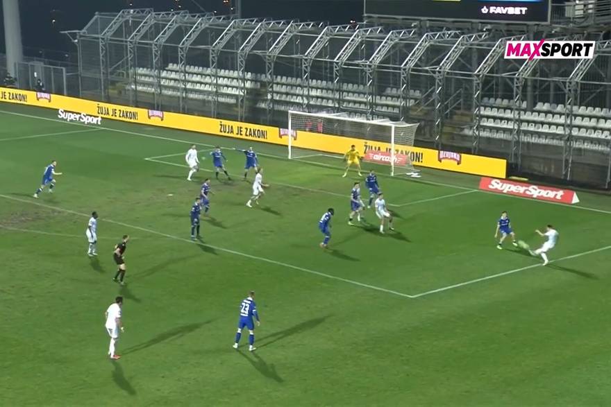 Golovi na utakmici Rijeka - Slaven Belupo