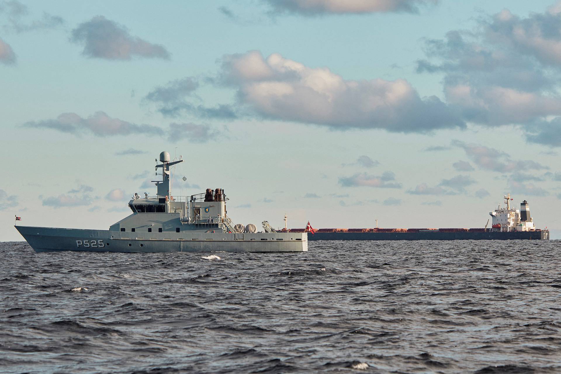 The Chinese ship Yi Peng 3, off the coast of Denmark