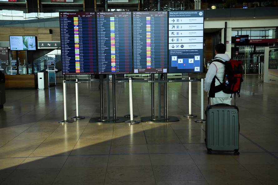 German trade union Verdi calls for a strike over a wage dispute, at Berlin airport