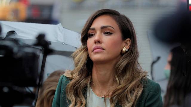 Jessica Alba, actor and businesswoman, attends the IPO of her company, The Honest Company in New York