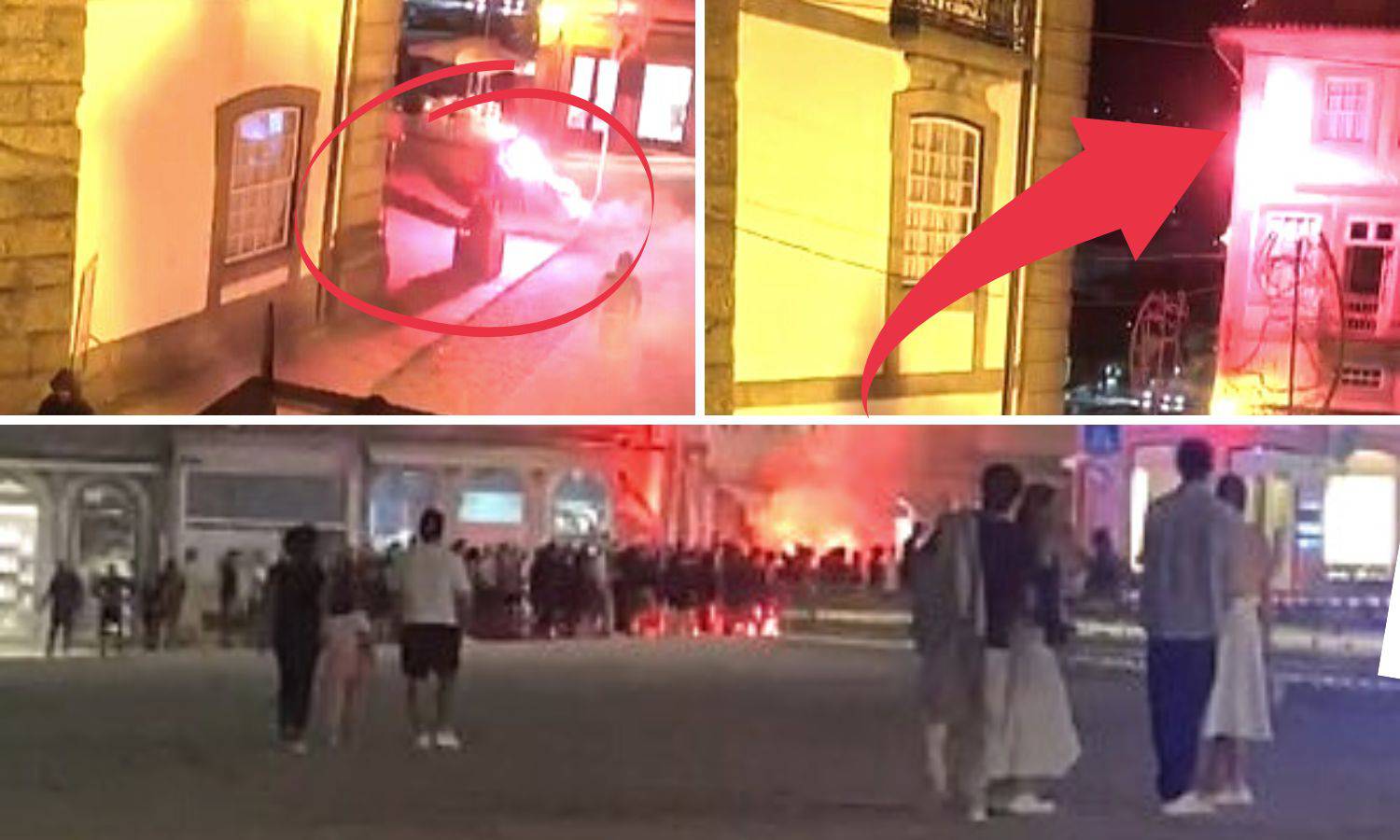 VIDEO Nove snimke nereda navijača Hajduka, bacali baklje na kuću: 'Nitko ih nije dirao'