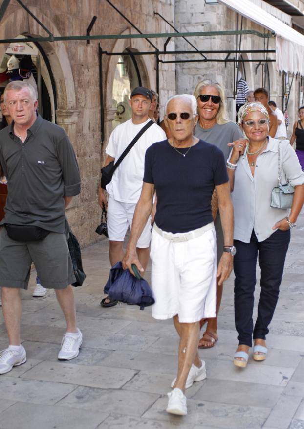ARHIVA - 2009. Dubrovnik: Giorgio Armani uživao je u šetnji Stradunom