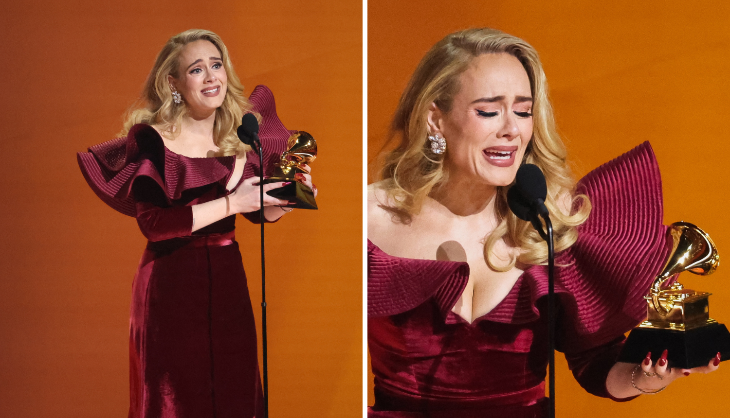 Adele zaplakala na pozornici Grammyja: Nagradu za najbolju solo izvedbu posvetila je sinu...