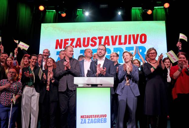 Zagreb: Tomislav Tomašević obratio se medijima nakon rezultata izbora