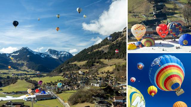 VIDEO Pogledajte ove predivne kadrove iz Švicarske: Baloni na vrući zrak ispunili su nebo...