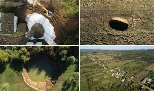 FOTO U Mečenčanima saniraju vrtače: Kad zatrpaju najveću, radnici će sanirati još njih šest