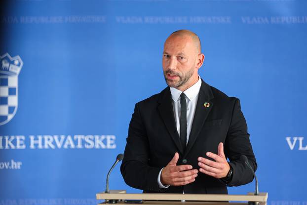 Zagreb: Minister Damir Habijan made a statement to the media 