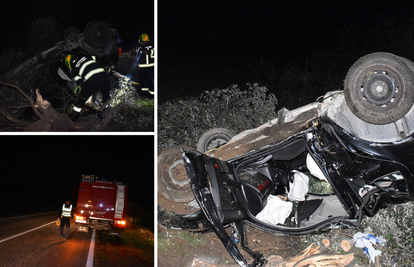 FOTO Teška nesreća kod Ploča: Golfom izletio s ceste, vozača u teškom stanju prebacili u Split