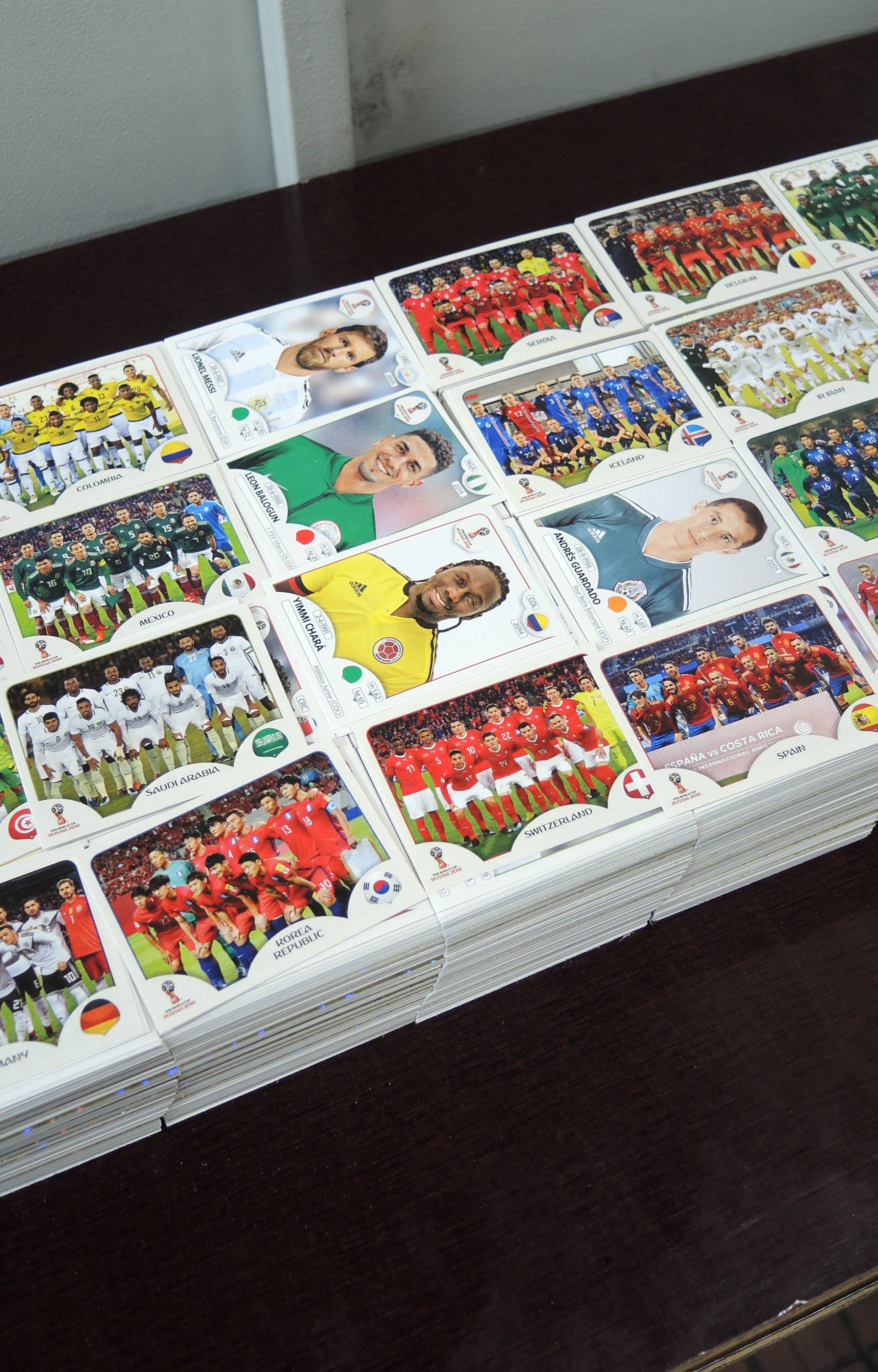 Panini stickers for World Cup in Russia