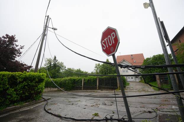 Zagreb: Nevrijeme rušilo stabla i vodove u naselju Mikulići