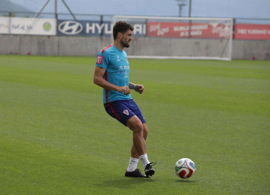 Rijeka: Trening Hrvatske nogometne reprezentacije