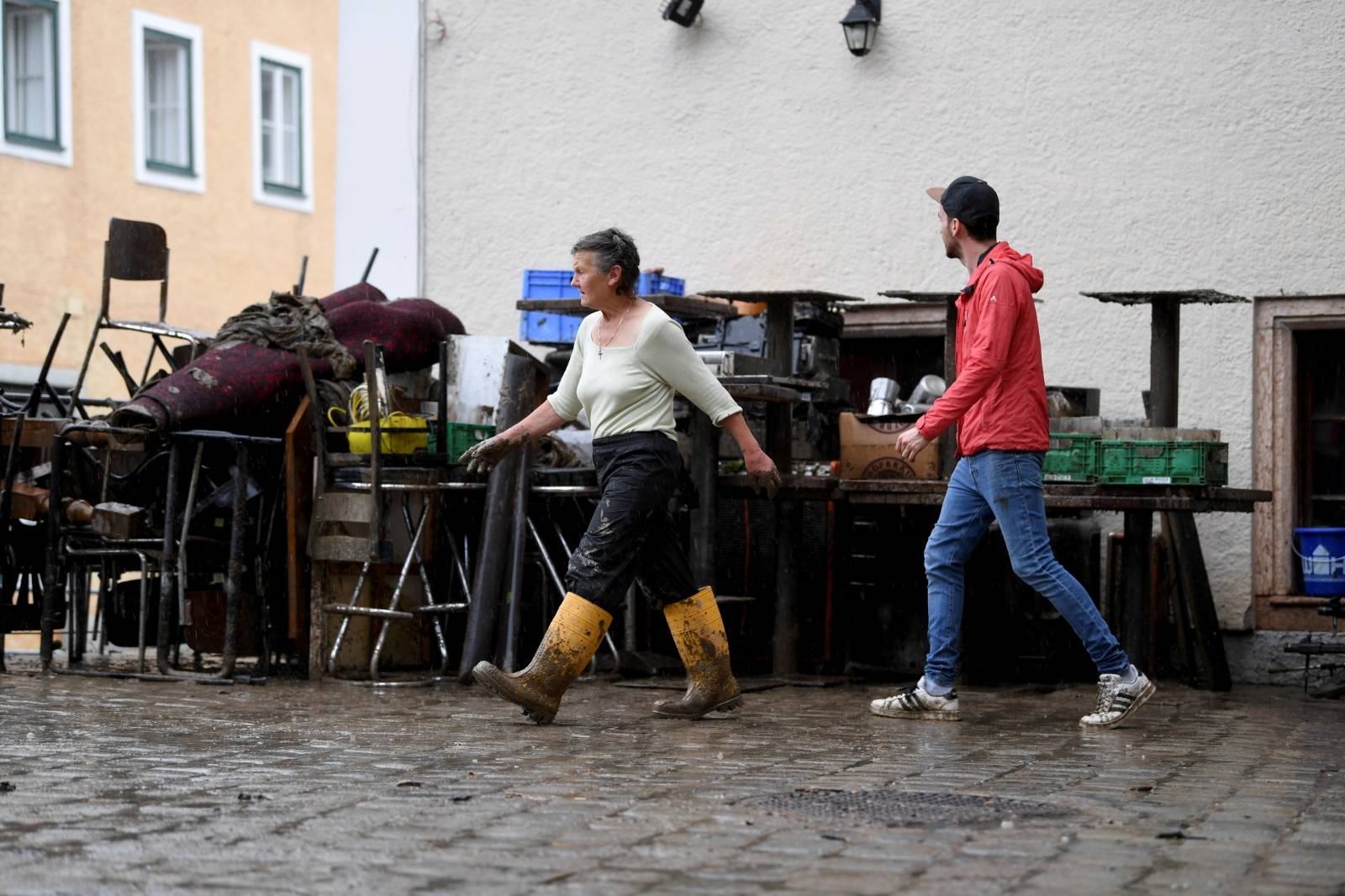 Flooding in Hallein