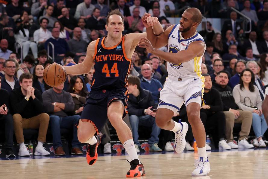 NBA: Golden State Warriors at New York Knicks