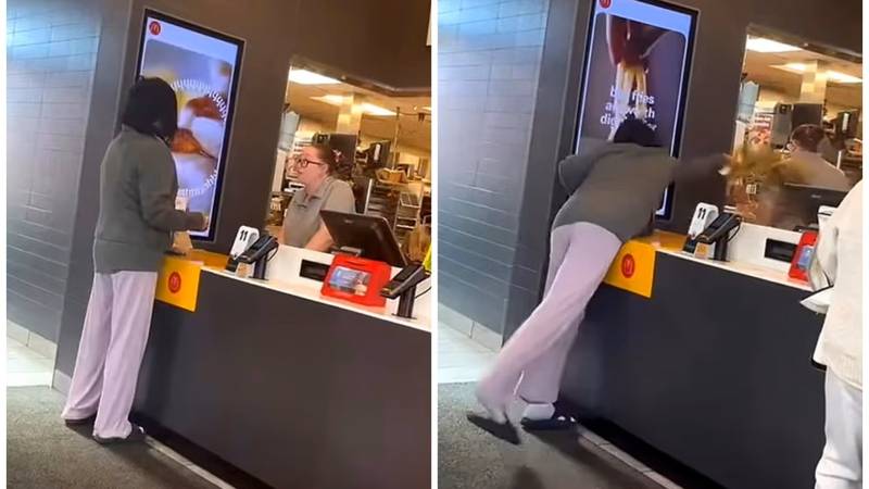 VIDEO Šokantna snimka iz Mc Donaldsa, blagajnicu je zalila vrućom kavom: 'Je*i se k***o'