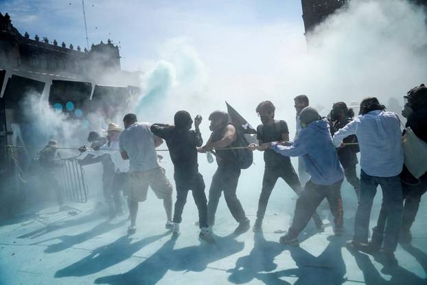 Protest against insecurity and corruption in the country, in Mexico City