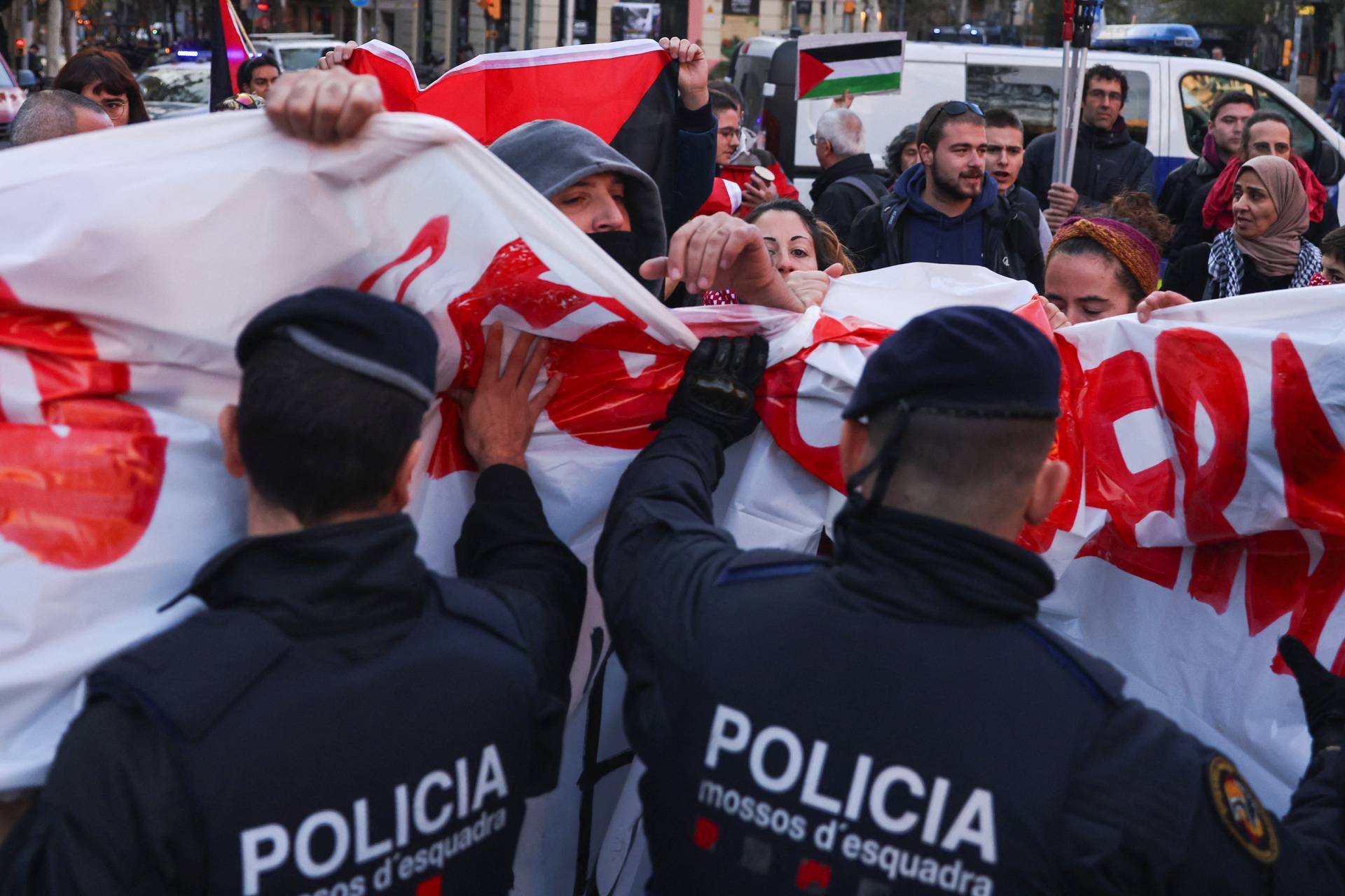 Pro-Palestinian protest in Barcelona