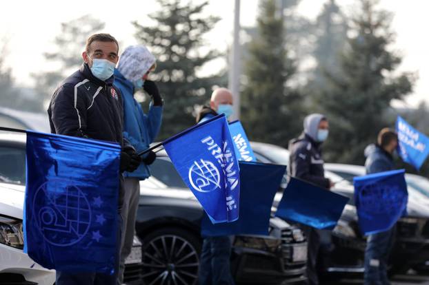 Zagreb: Doček igrača NK Dinamo na stadionu u Maksimir