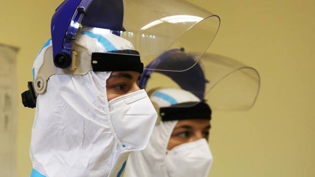 Armin Laschet visits a coronavirus disease (COVID-19) testing unit in Cologne