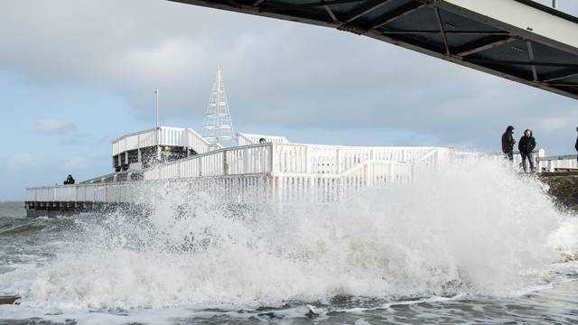 Storm and floods on the North Sea coast