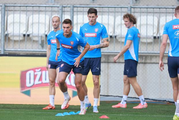 Osijek: Trening češke nogometne reprezentacije