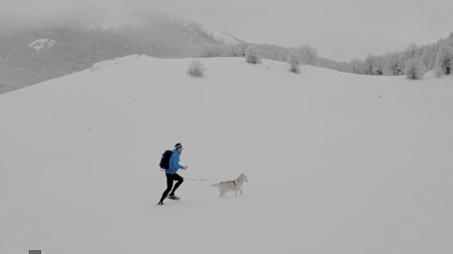 Snimka nove pustolovine: Ante Fabris sa psom trči po snijegu