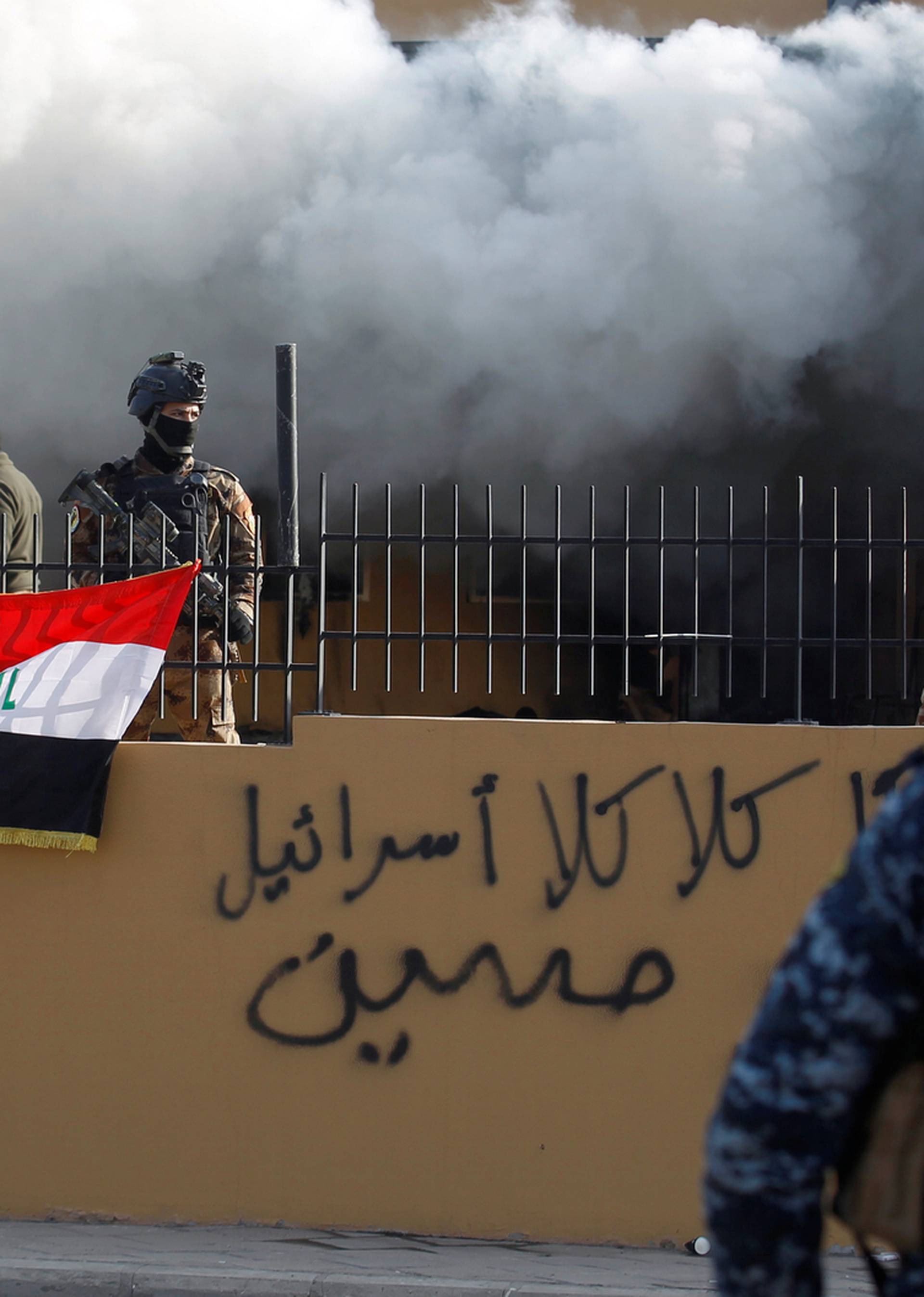 Protests at the U.S. Embassy in Baghdad