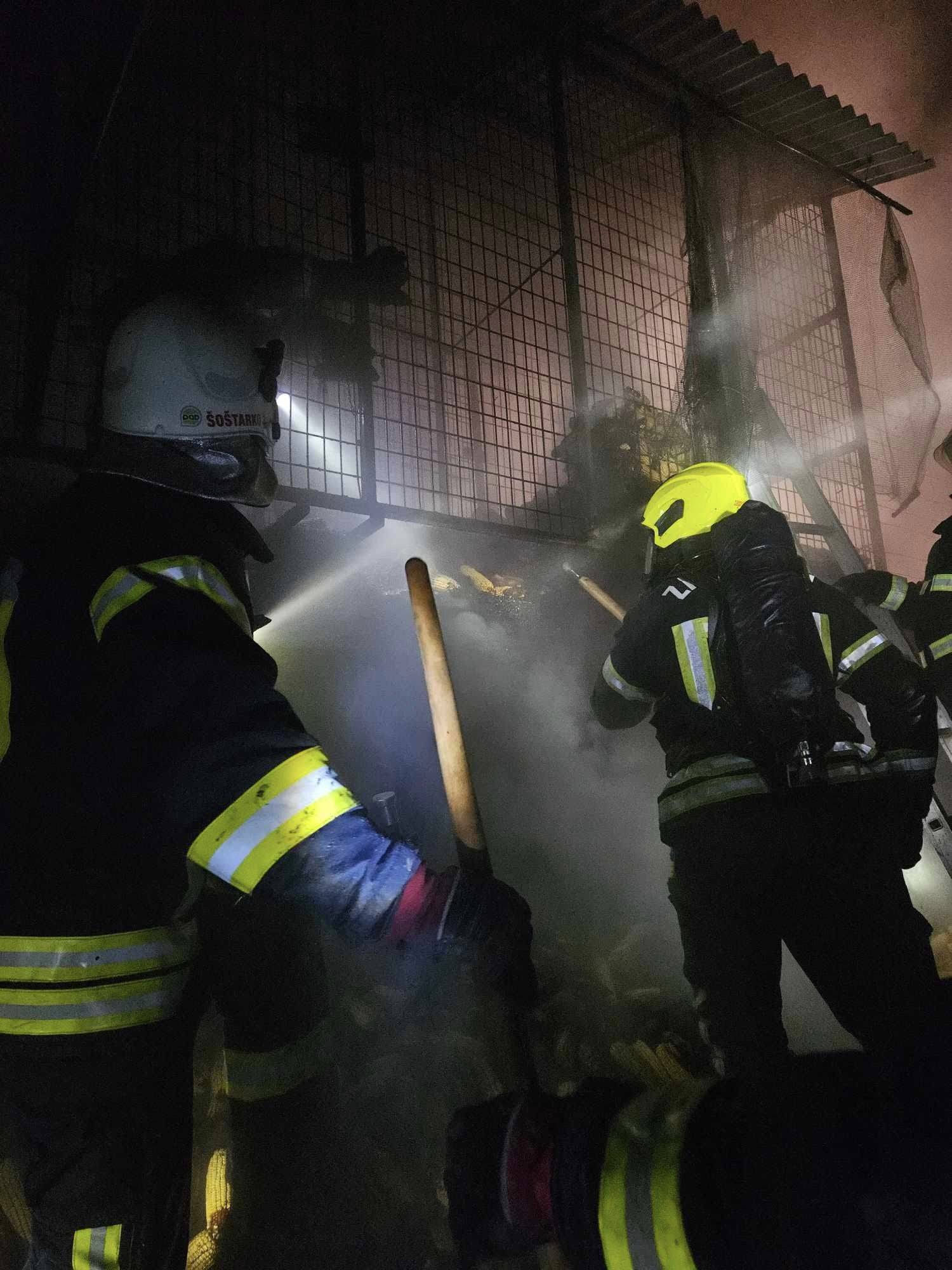 FOTO Buktinja kod Krapinskih Toplica: Spremište kukuruza i perad izgorjeli u velikom požaru