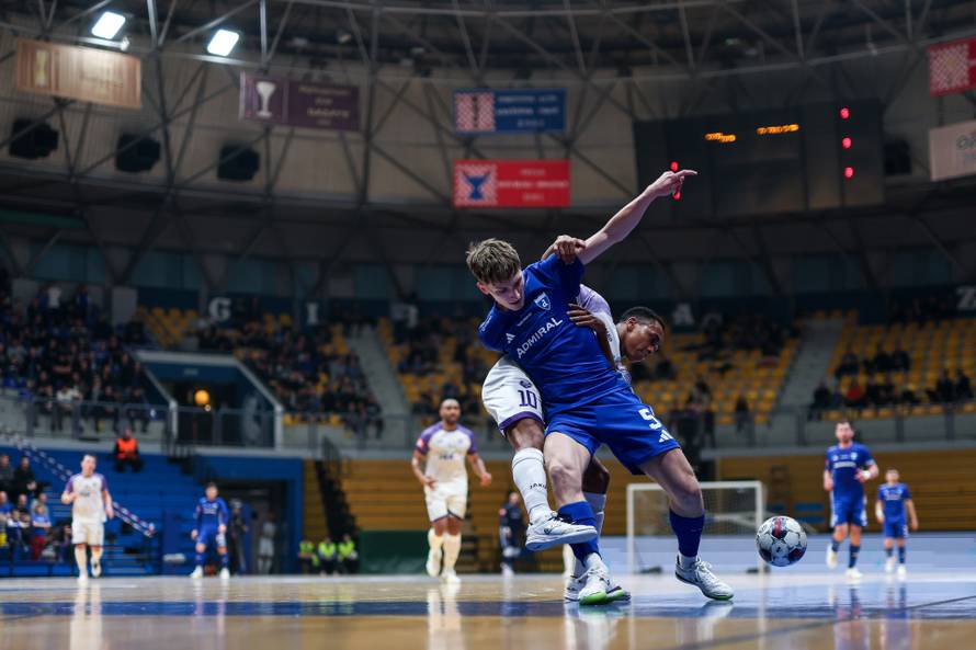 Zagreb: Susret polufinala Hrvatskog malonogometnog kupa između Futsal Dinama i MNK Novo Vrijeme