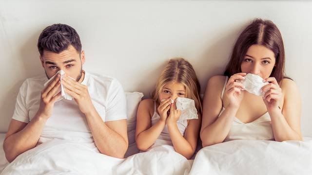 Family Having Common Cold